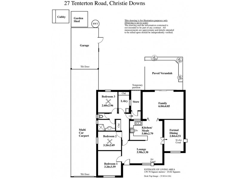 27 Tenterton Road, Christie Downs SA 5164 Floorplan