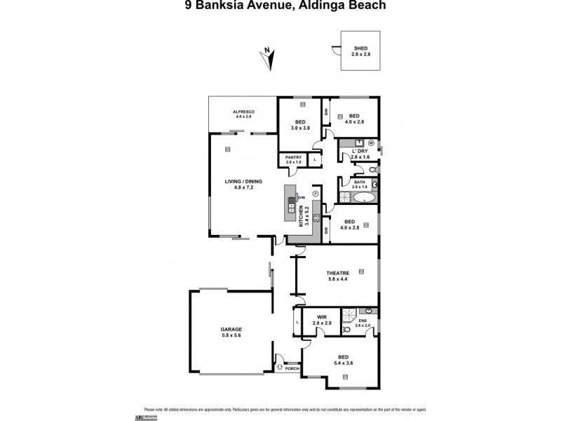 9 Banksia Avenue, Aldinga Beach SA 5173 Floorplan
