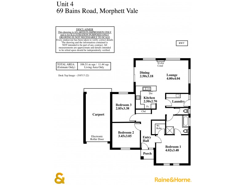 4/69-71 Bains Road, Morphett Vale SA 5162 Floorplan