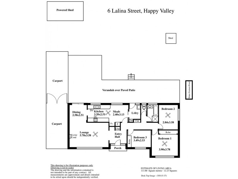 6 Lalina Street, Happy Valley SA 5159 Floorplan