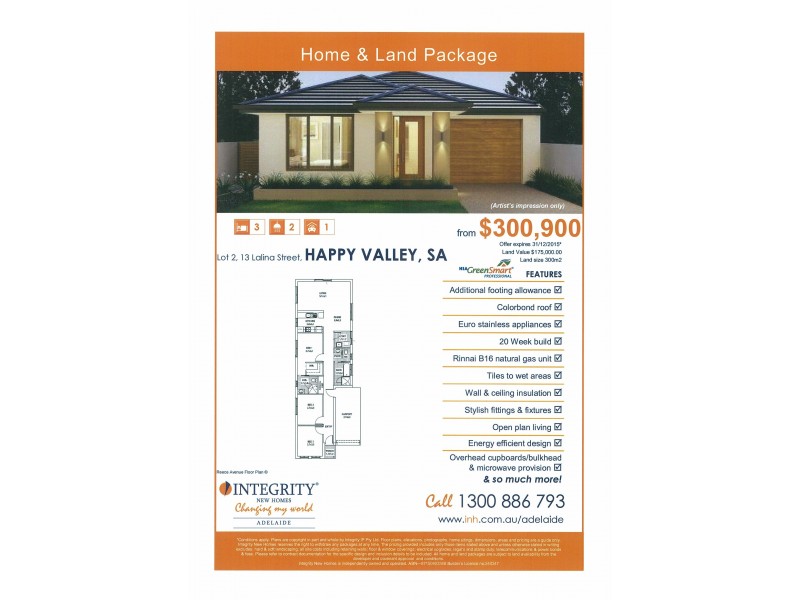 lOT 1 13 Lalina Street, Happy Valley SA 5159