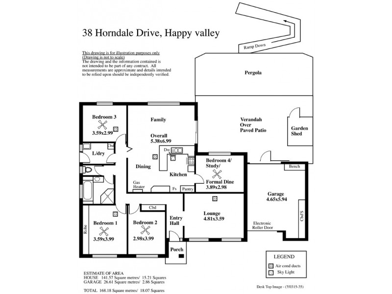 38 Horndale Drive, Happy Valley SA 5159 Floorplan