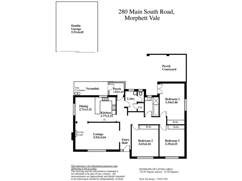 280 Main South Road, Morphett Vale SA 5162 Floorplan