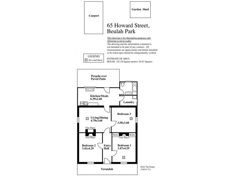 65 Howard Street, Beulah Park SA 5067 Floorplan
