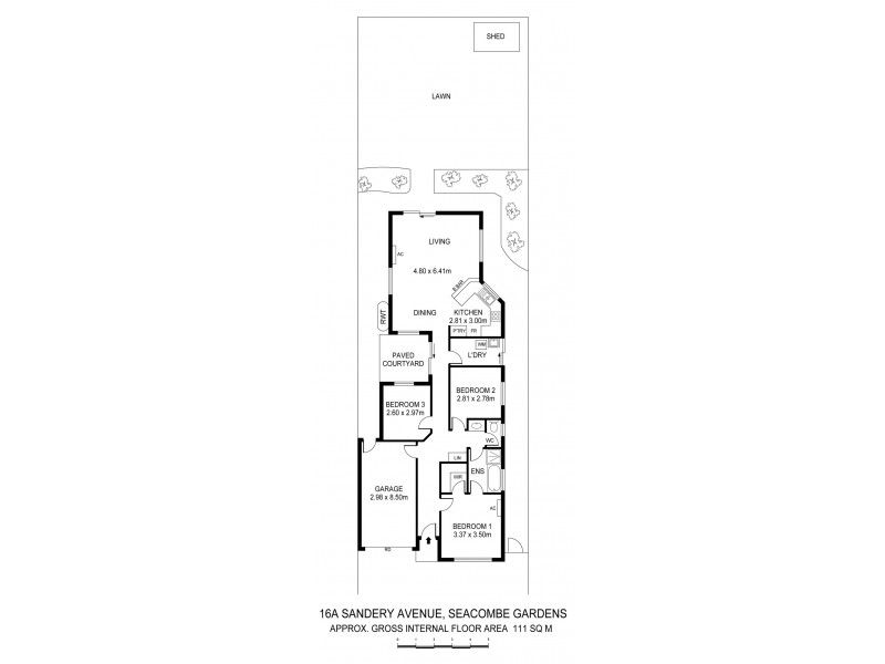 16A Sandery Avenue, Seacombe Gardens SA 5047 Floorplan