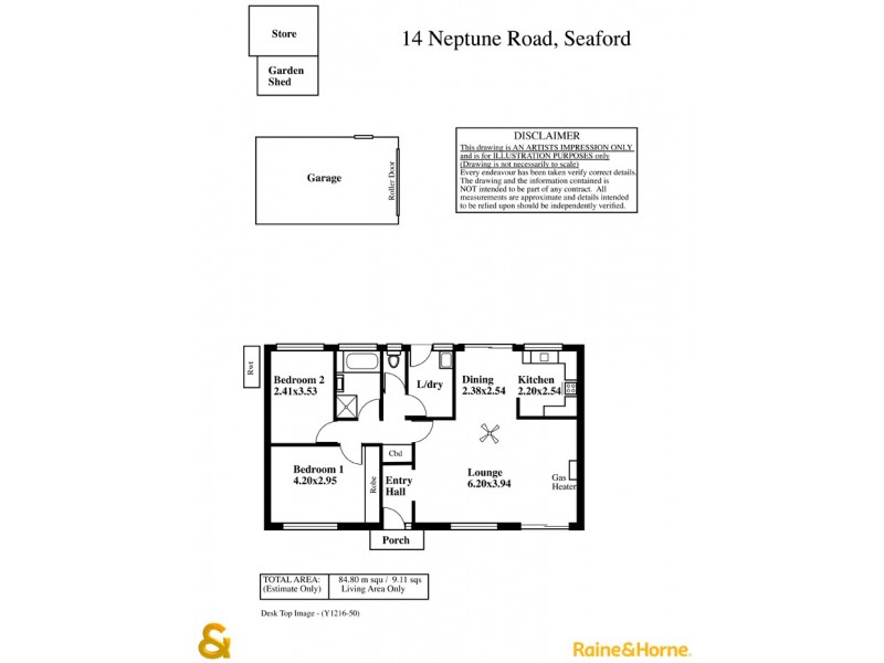 14 Neptune Road, Seaford SA 5169 Floorplan