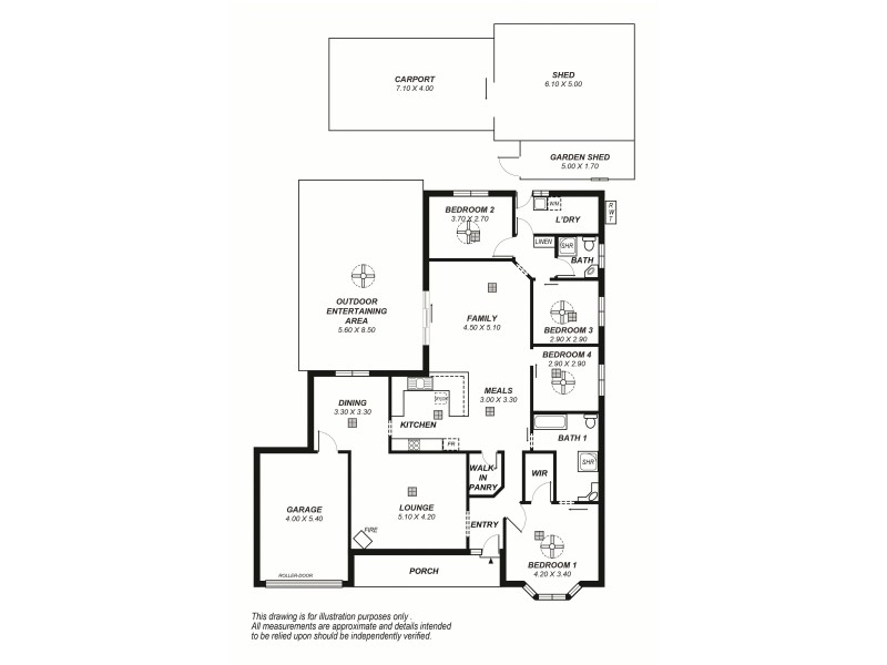 19 Dorrien Avenue, Woodcroft SA 5162 Floorplan