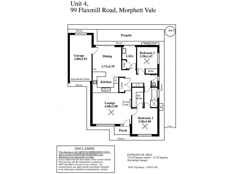 4/99 Flaxmill Road, Morphett Vale SA 5162 Floorplan