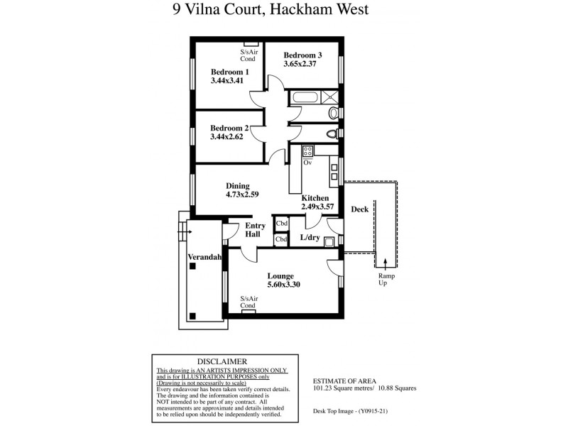 9 Vilna Crescent, Hackham West SA 5163 Floorplan