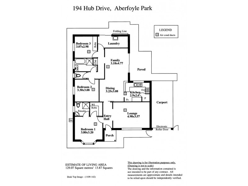 194 Hub Drive, Aberfoyle Park SA 5159 Floorplan