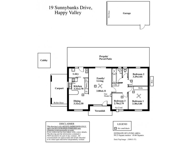 19 Sunnybanks Drive, Happy Valley SA 5159 Floorplan