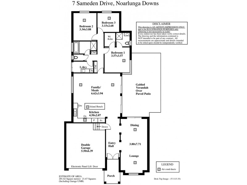 7 Sameden Drive, Noarlunga Downs SA 5168 Floorplan