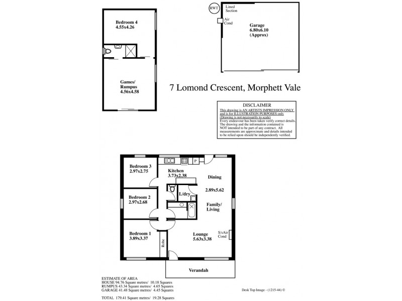 7 Lomond Crescent, Morphett Vale SA 5162 Floorplan
