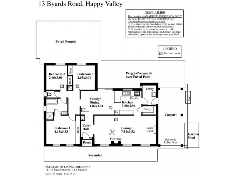 13 Byards Road, Happy Valley SA 5159 Floorplan