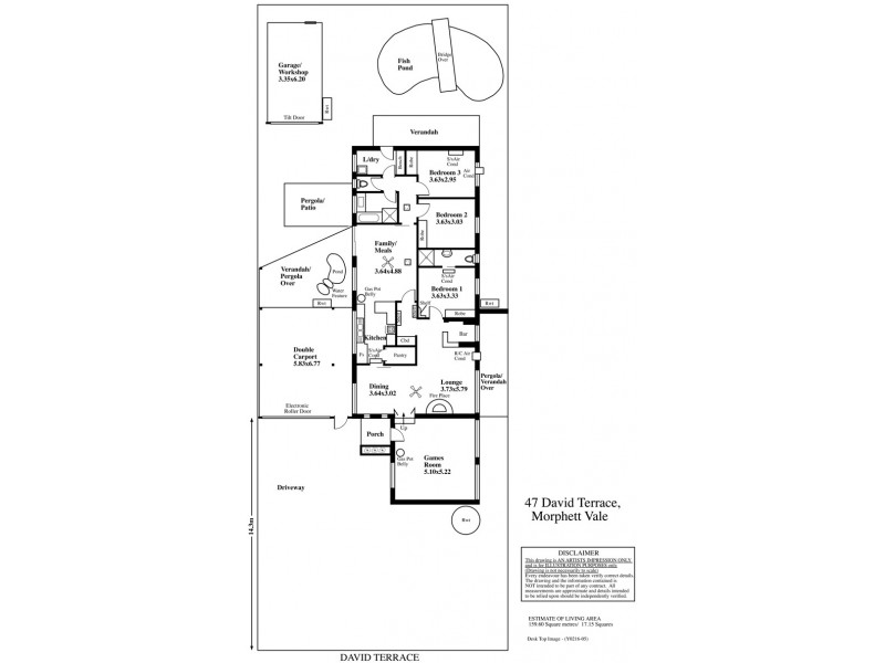 47 David Terrace, Morphett Vale SA 5162 Floorplan