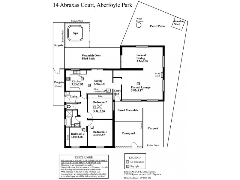 14 Abraxas Court, Aberfoyle Park SA 5159 Floorplan