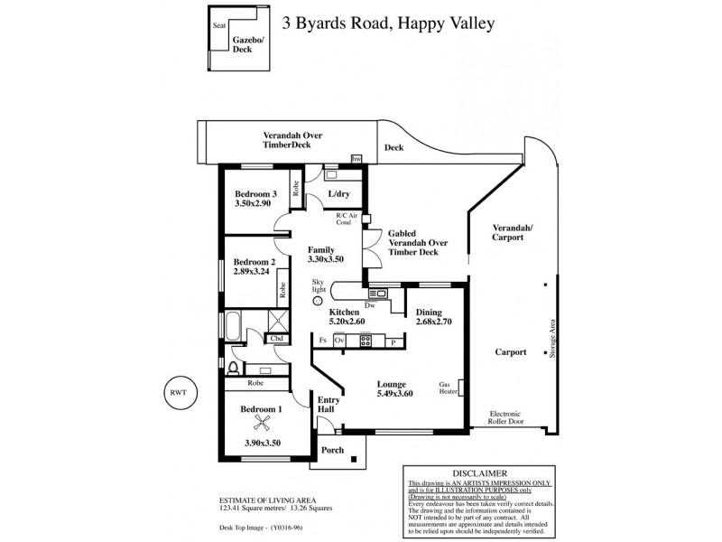 3 Byards Road, Happy Valley SA 5159 Floorplan