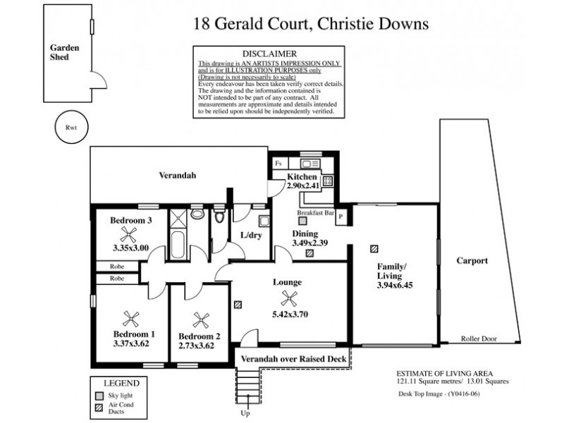 18 Gerald Court, Christie Downs SA 5164 Floorplan