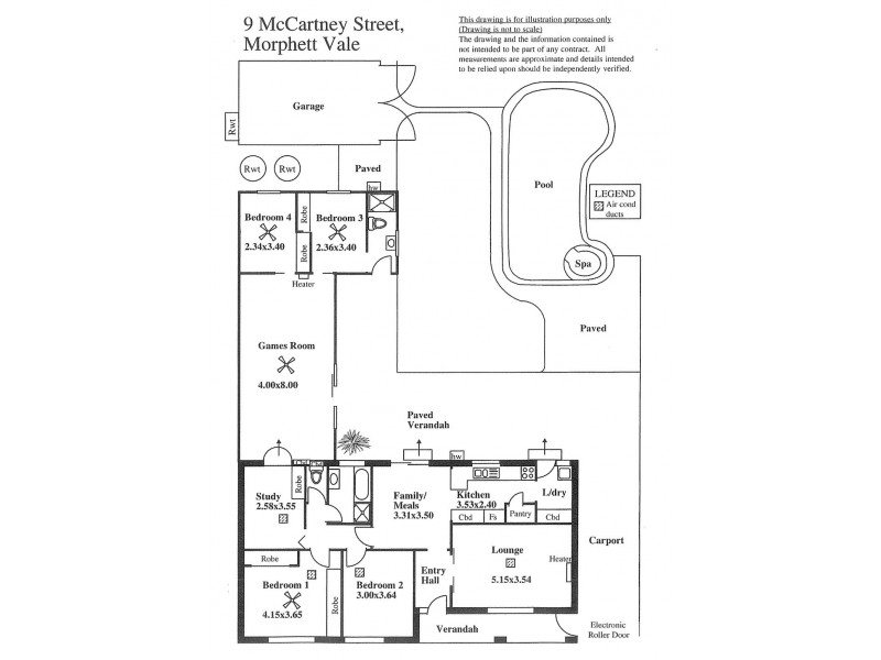9 McCartney Street, Morphett Vale SA 5162 Floorplan