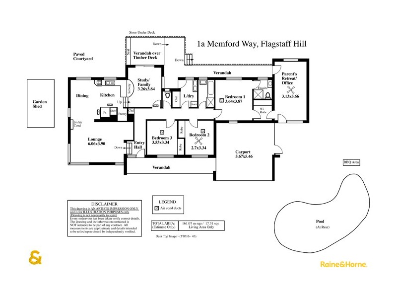 1A Memford Way, Flagstaff Hill SA 5159 Floorplan