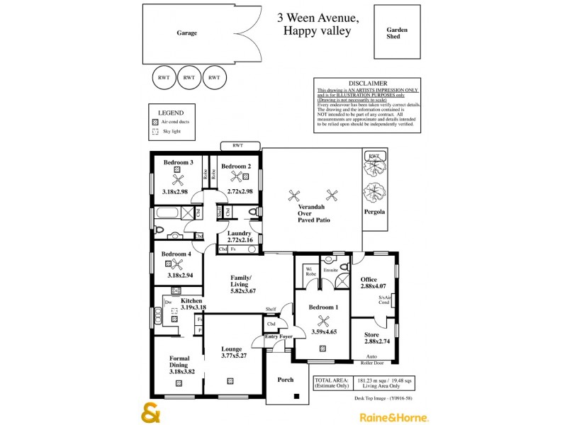 3 Ween Avenue, Happy Valley SA 5159 Floorplan