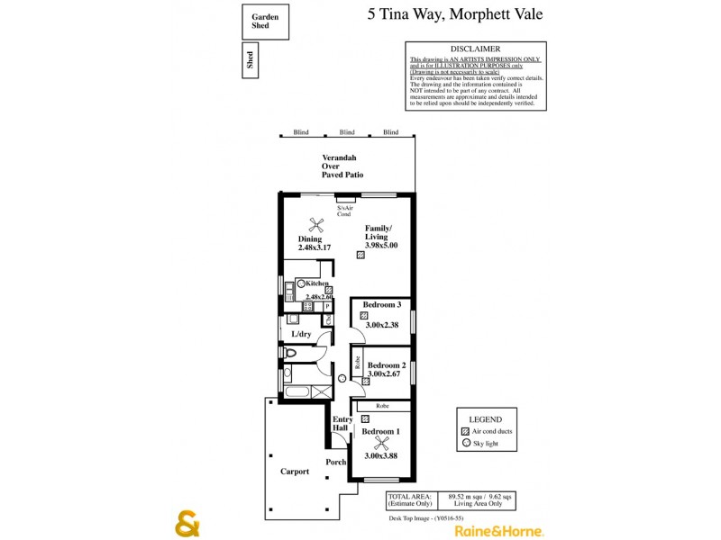 5 Tina Way, Morphett Vale SA 5162 Floorplan