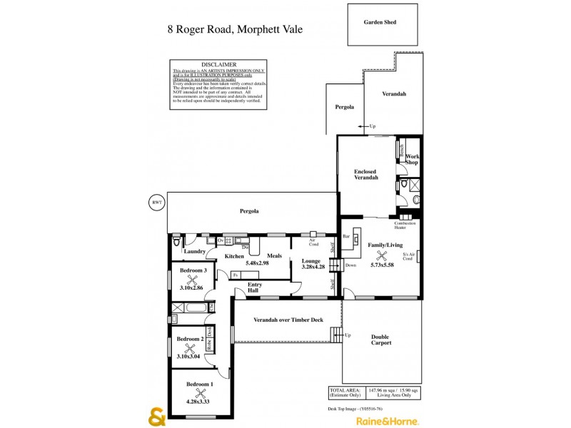 8 Roger Road, Morphett Vale SA 5162 Floorplan