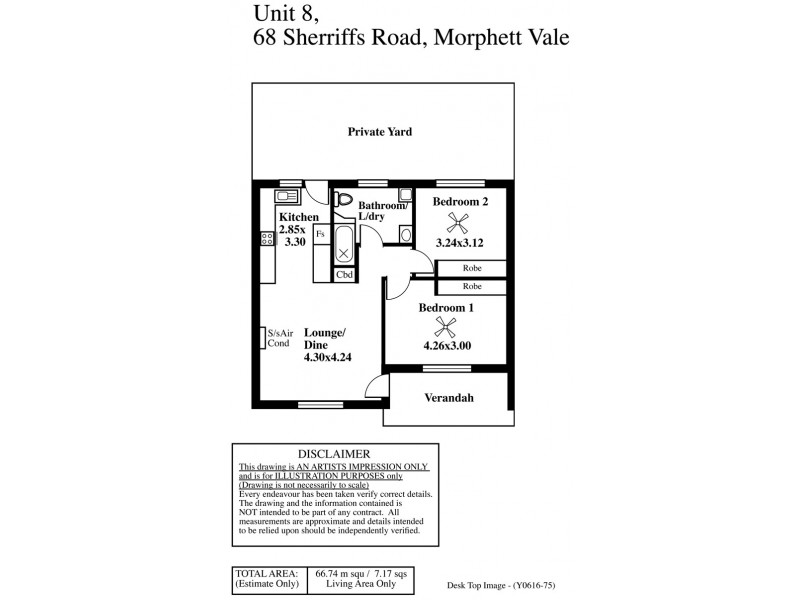 8/68 Sherriffs Road, Morphett Vale SA 5162 Floorplan