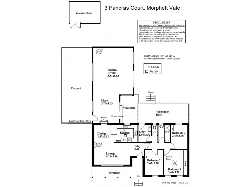 3 Pancras Court, Morphett Vale SA 5162 Floorplan