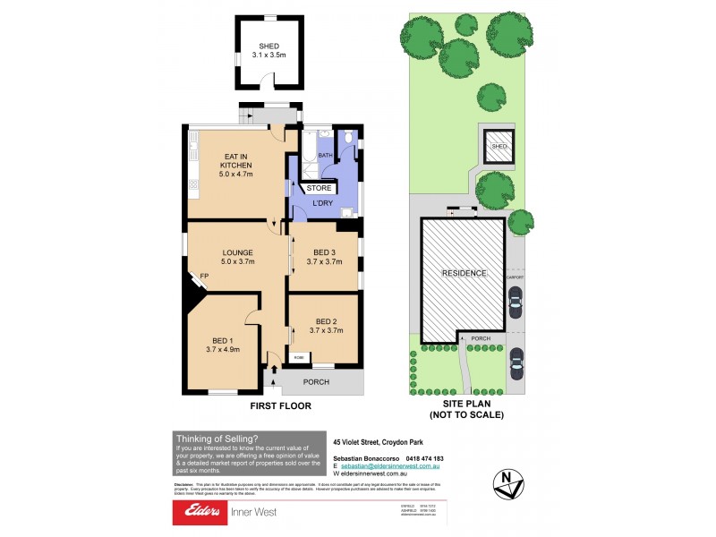 45 Violet Street, Croydon Park NSW 2133 Floorplan