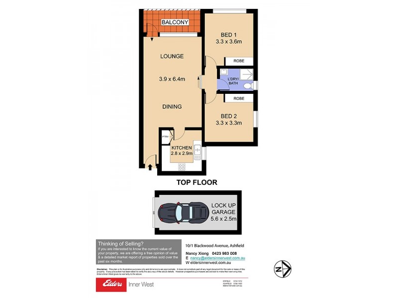 10/1 Blackwood Avenue, Ashfield NSW 2131 Floorplan