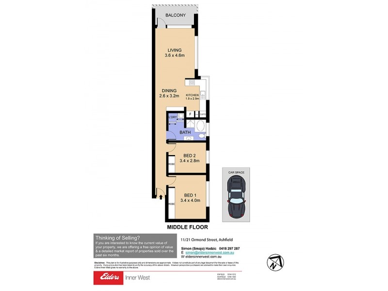 11/21 Ormond Street, Ashfield NSW 2131 Floorplan