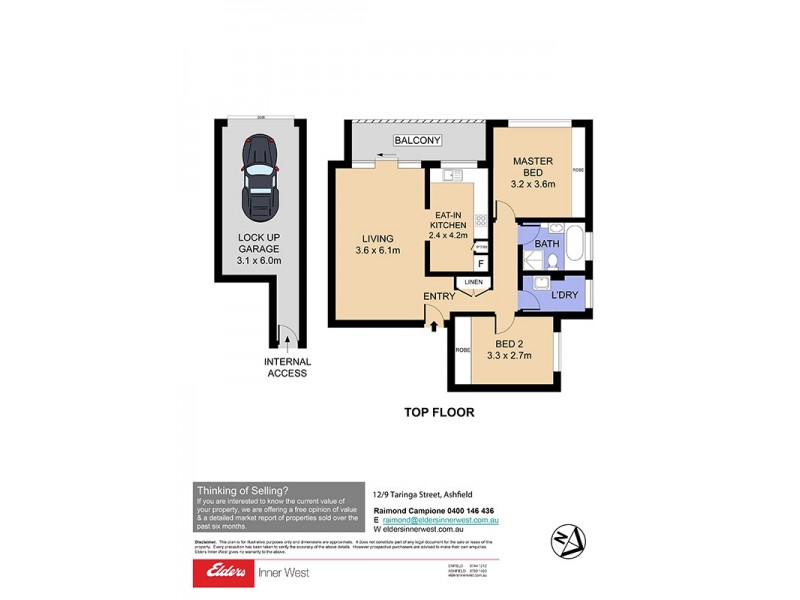 12/9 Taringa Street, Ashfield NSW 2131 Floorplan