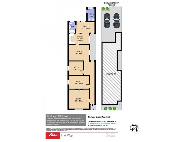 1 Edward Street, Marrickville NSW 2204 Floorplan