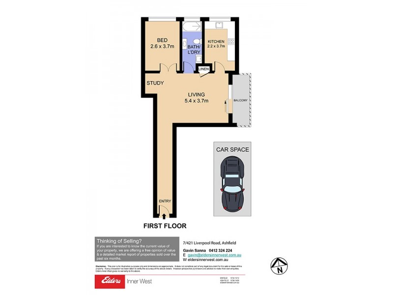 7/421 Liverpool Road, Ashfield NSW 2131 Floorplan