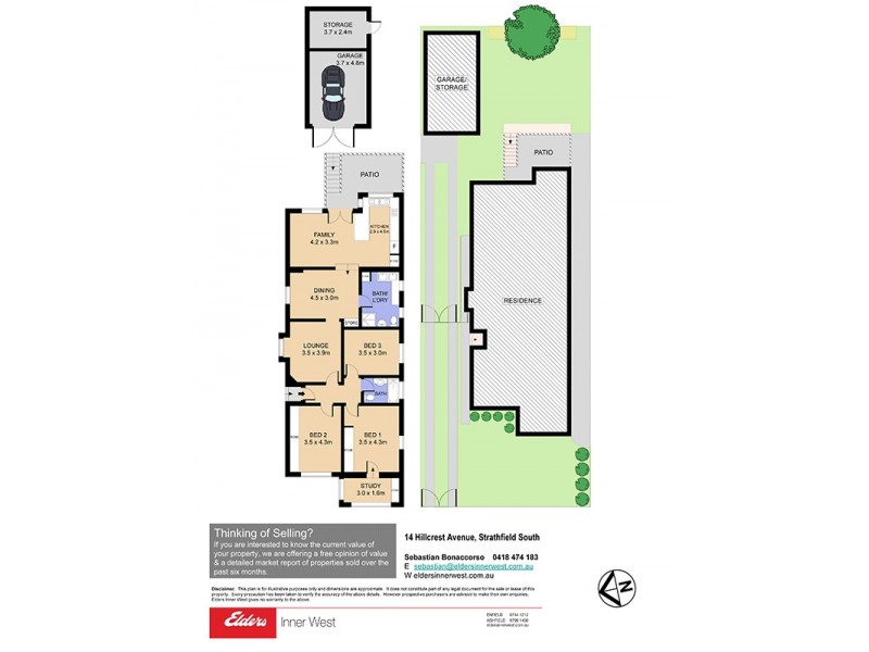14 Hillcrest Avenue, Strathfield South NSW 2136 Floorplan