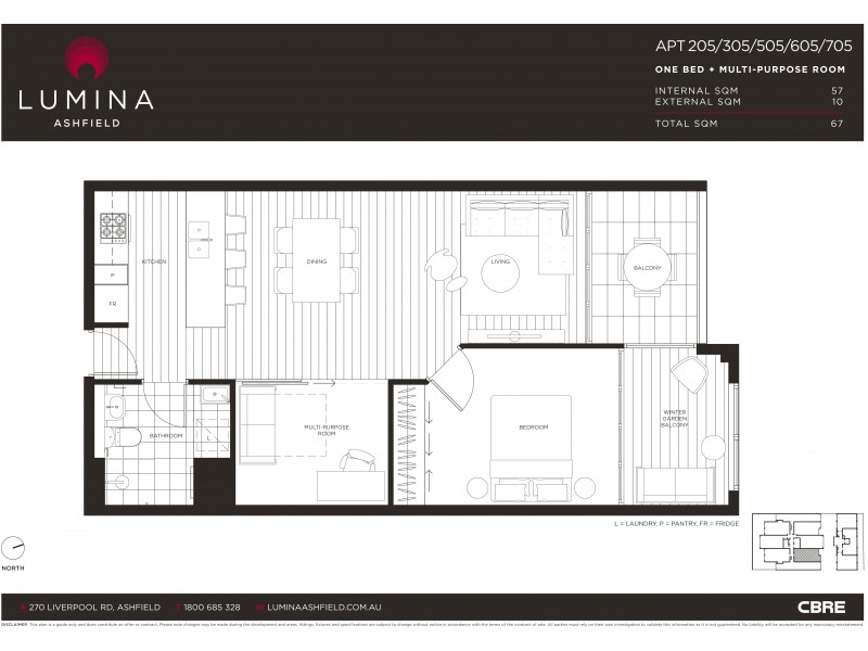 605/270 Liverpool Road, Ashfield NSW 2131 Floorplan