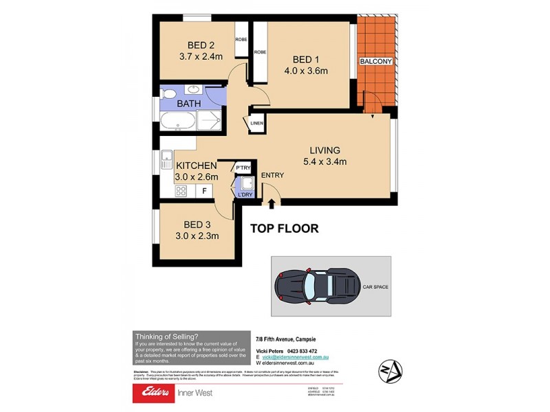 7/8 Fifth Avenue, Campsie NSW 2194 Floorplan