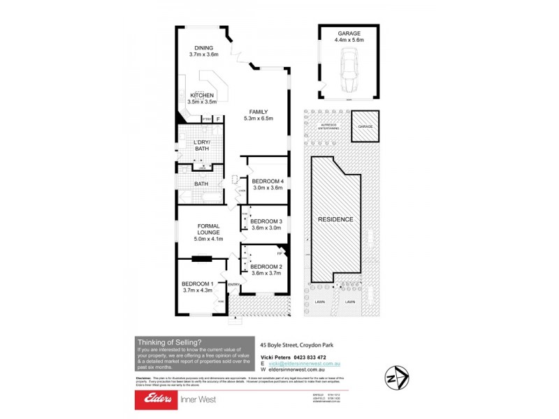 45 Boyle Street, Croydon Park NSW 2133 Floorplan