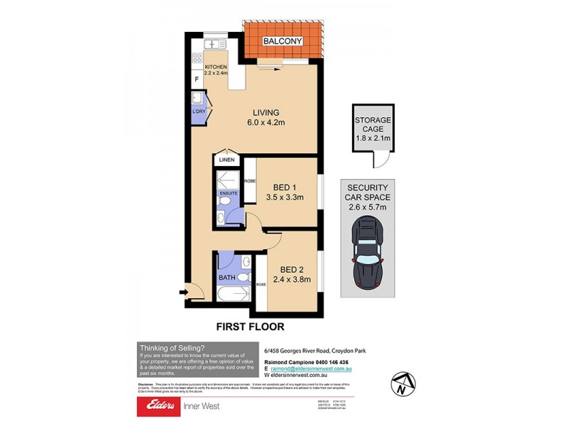 6/458 Georges River Road, Croydon Park NSW 2133 Floorplan
