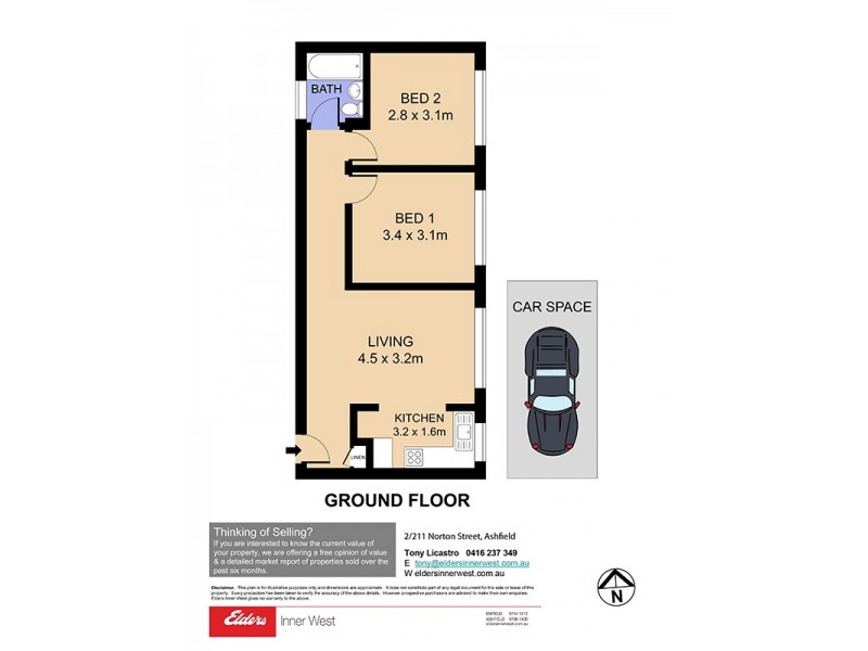 2/211 Norton Street, Ashfield NSW 2131 Floorplan