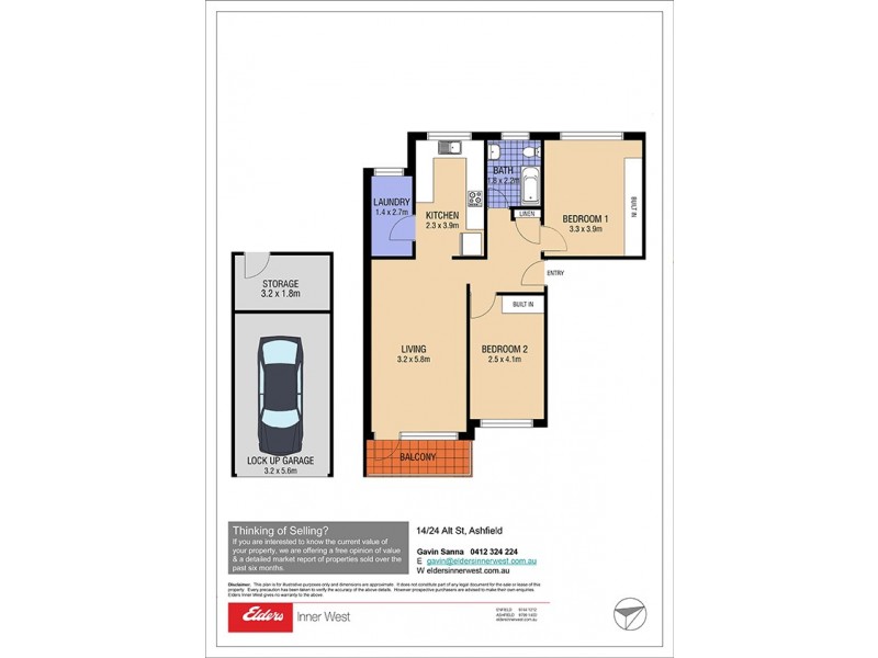 14/24 Alt Street, Ashfield NSW 2131 Floorplan