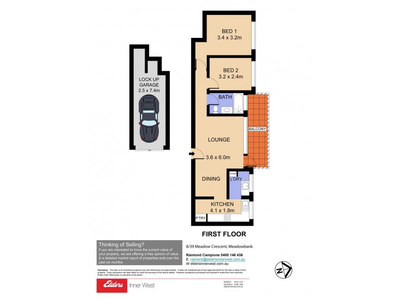 8/39 Meadow Crescent, Meadowbank NSW 2114 Floorplan