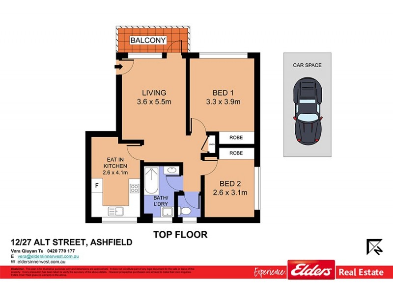 12/27 Alt St, Ashfield NSW 2131 Floorplan