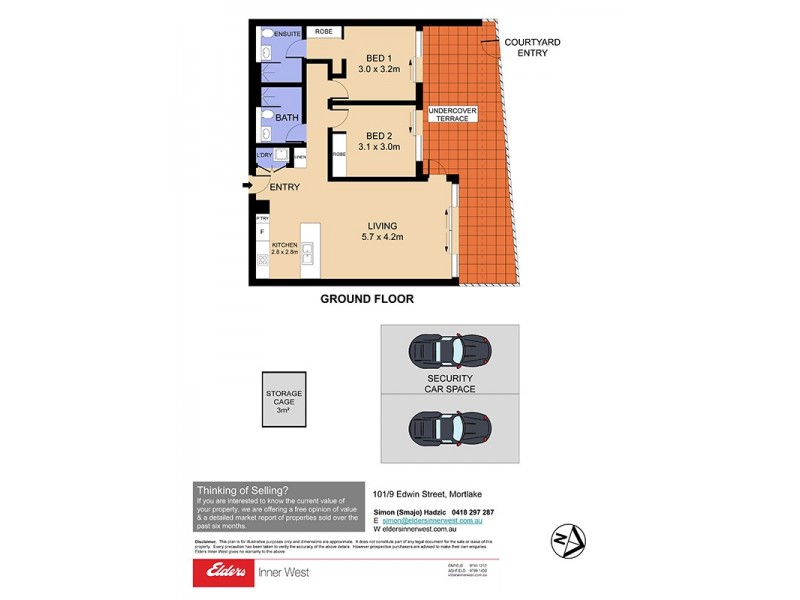 101/9 Edwin Street, Mortlake NSW 2137 Floorplan
