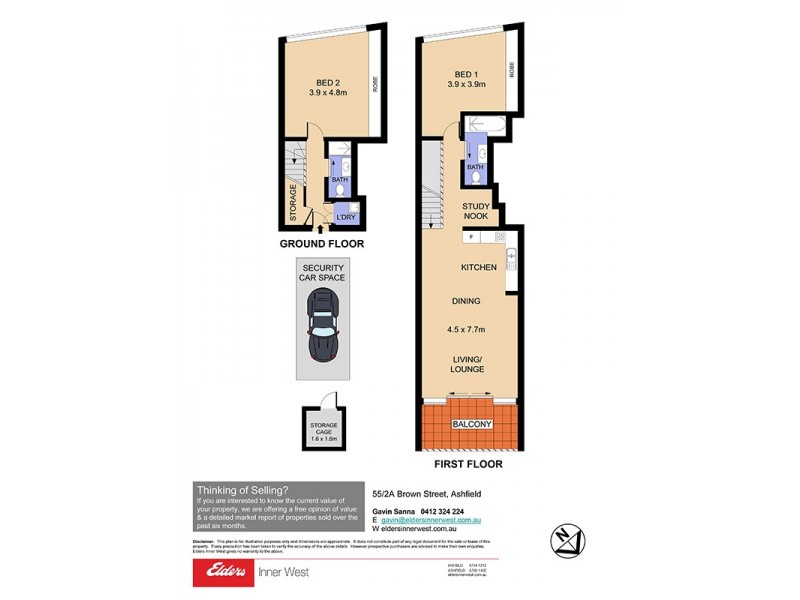 55/2A Brown Street, Ashfield NSW 2131 Floorplan