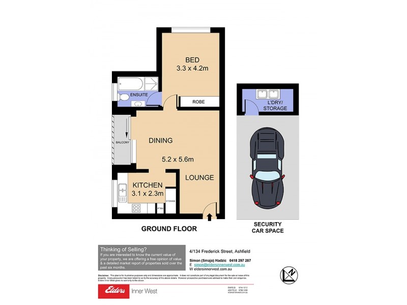 4/134 Frederick Street, Ashfield NSW 2131 Floorplan