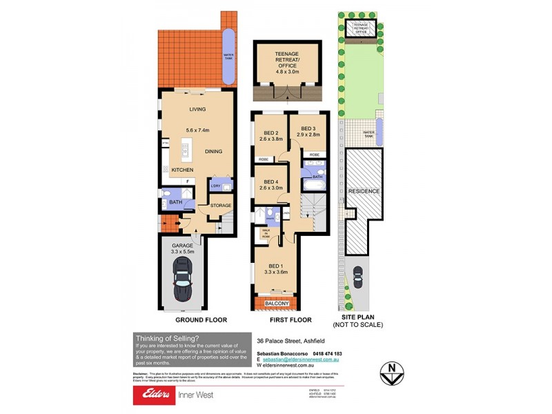 36 Palace Street, Ashfield NSW 2131 Floorplan