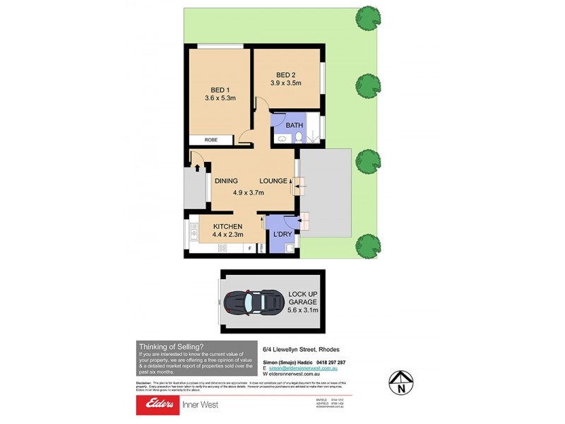 6/4 Llewellyn Street, Rhodes NSW 2138 Floorplan