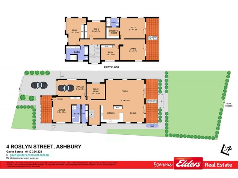 4 Roslyn Street, Ashbury NSW 2193 Floorplan